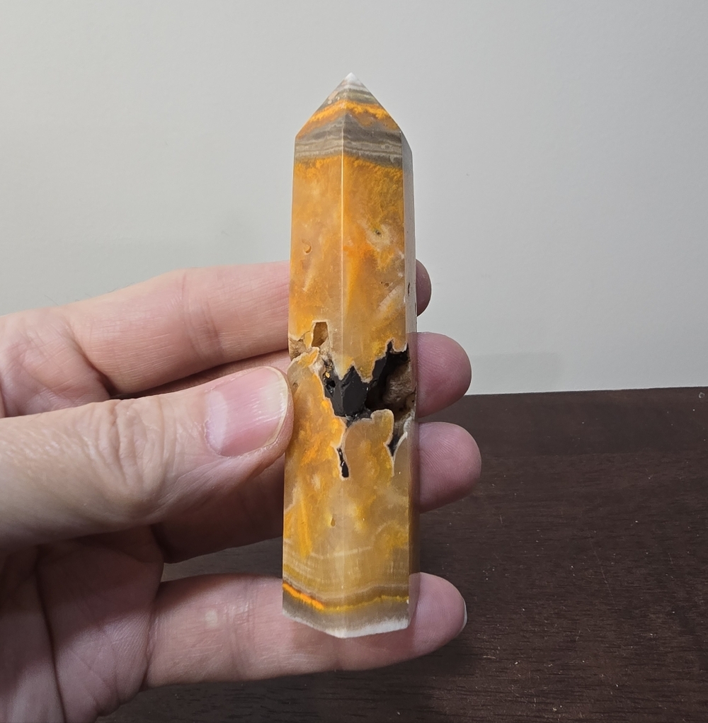 Bumblebee Jasper Crystal Tower #C